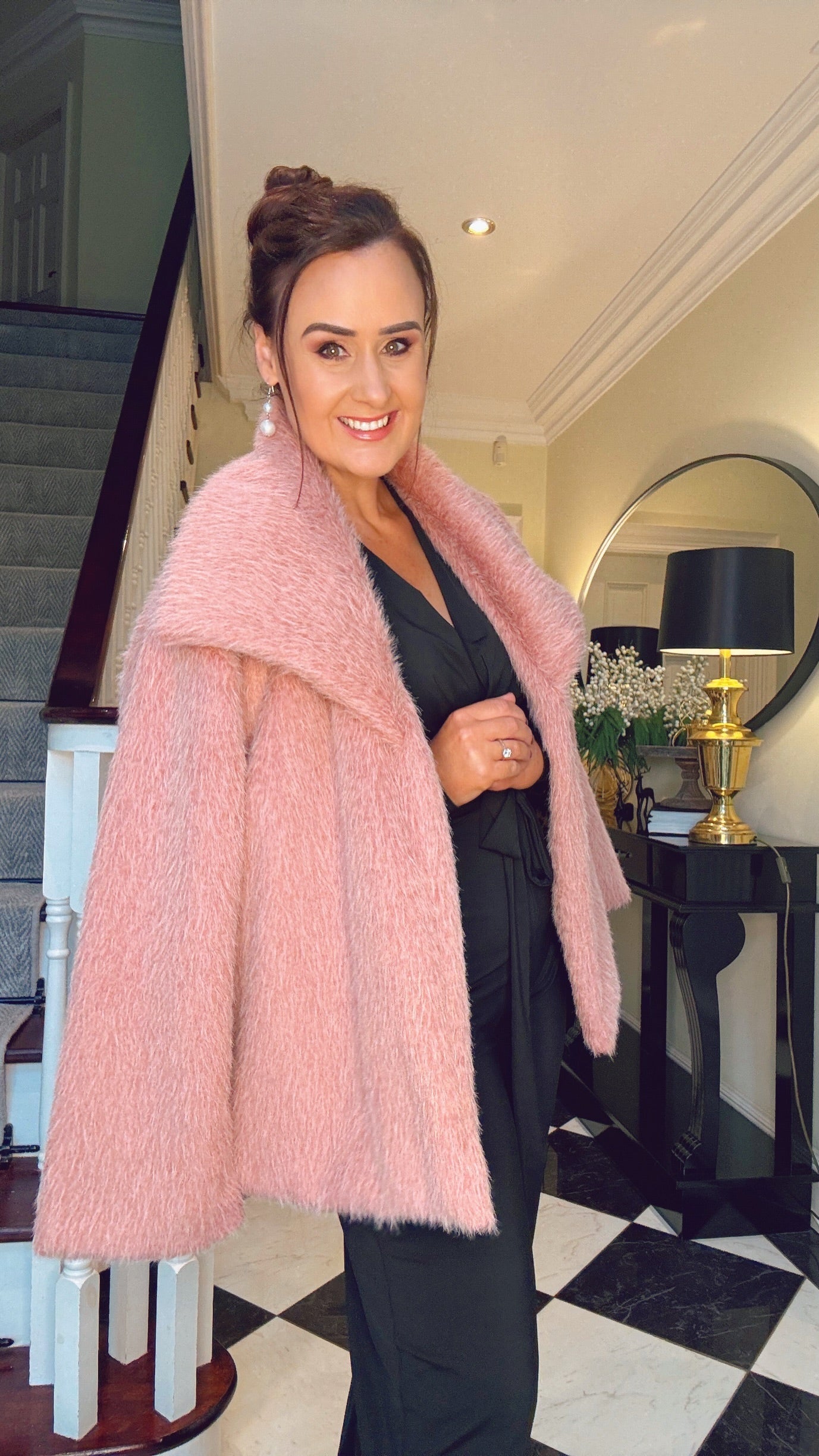 PINK FUR COAT