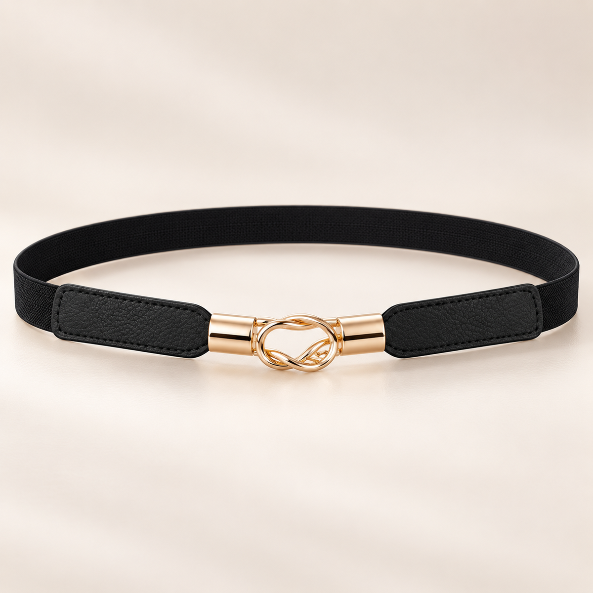 STRETCH BELT with gold clasp