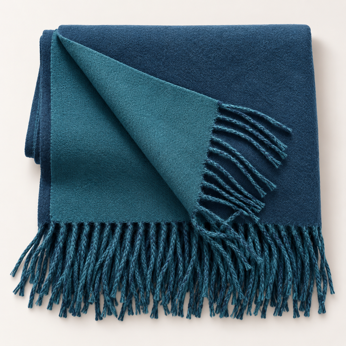 WOOL MIX DUAL TONE SCARF