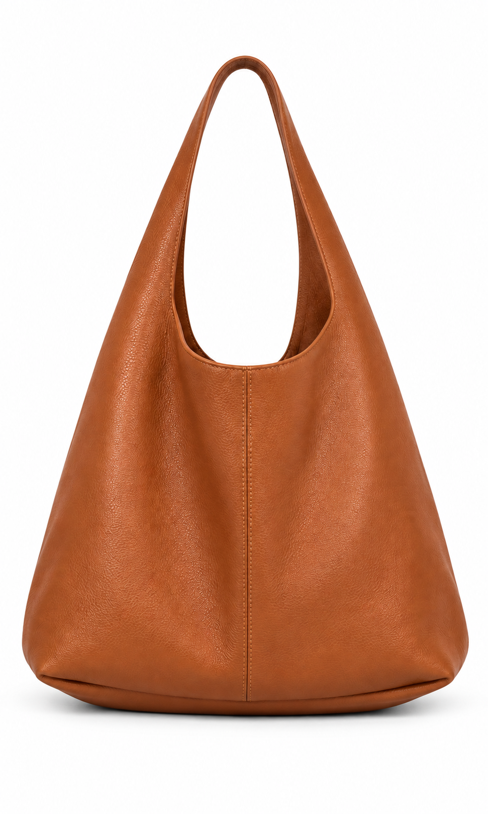 BROWN GENUINE LEATHER HANDBAG