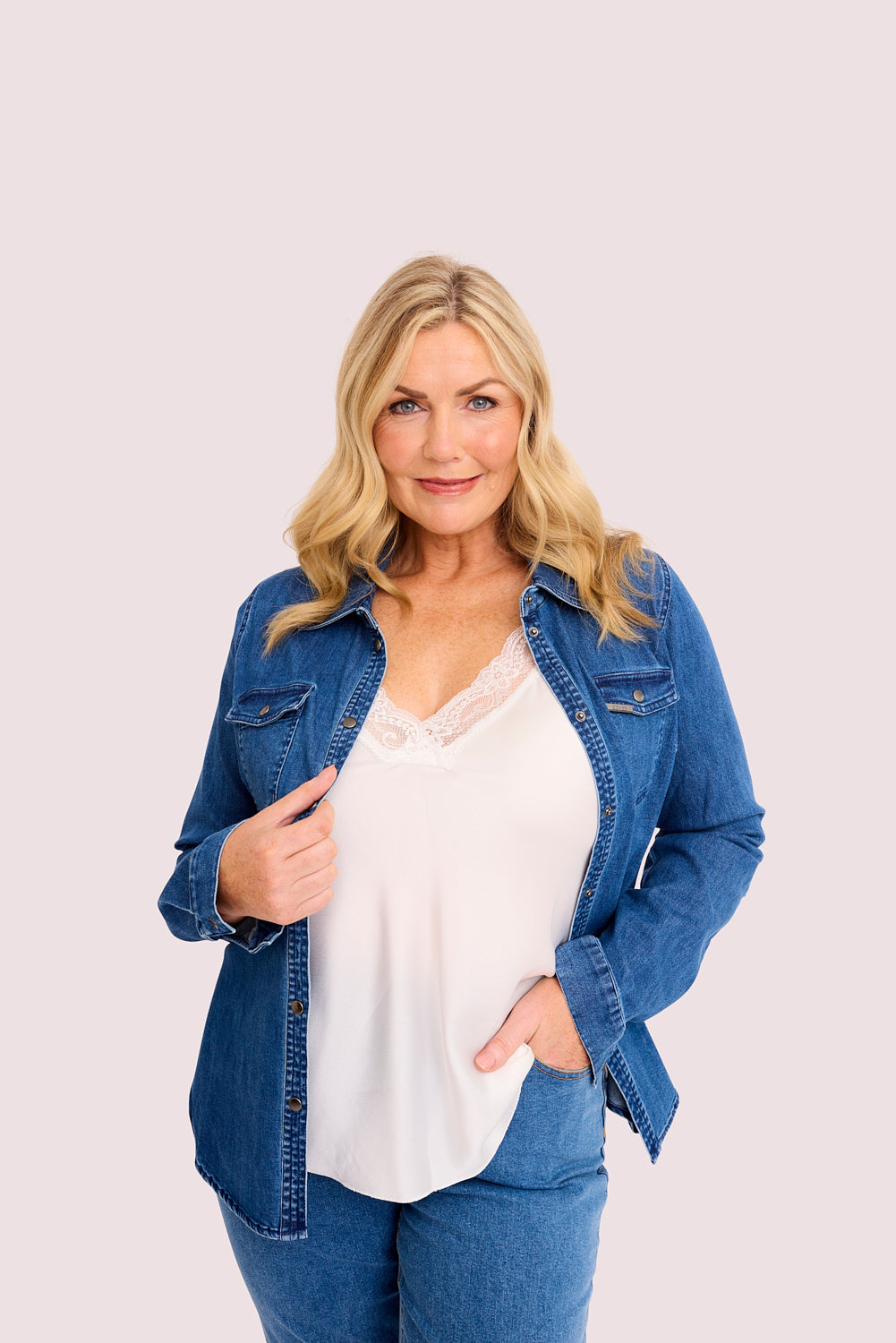 SENSS - THE TRADITIONAL INDIGO STRETCH DENIM SHIRT
